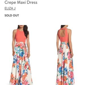 Eliza J Floral Maxi Dress